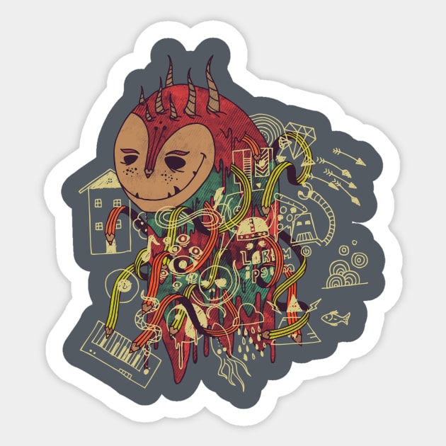 The Doodler Sticker by againstbound